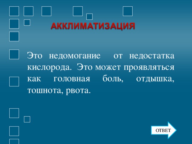 Это недомогание от недостатка кислорода. Это может проявляться как головная боль, отдышка, тошнота, рвота. ОТВЕТ