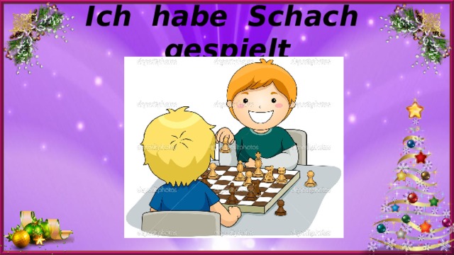 Ich habe Schach gespielt