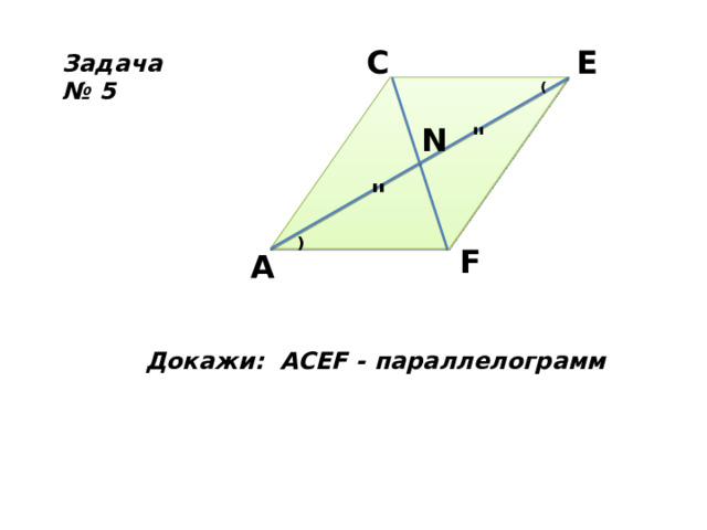 C E Задача № 5 ⁽ 